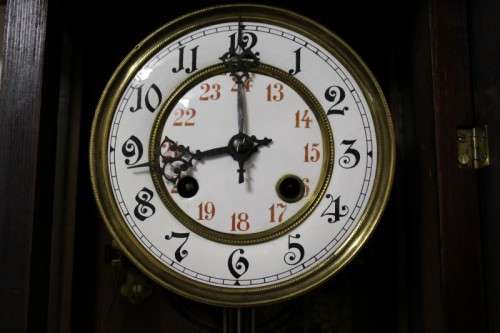A fabulous vintage German made wood-case regulatory wind up pendulum clock- Lifespace Sale