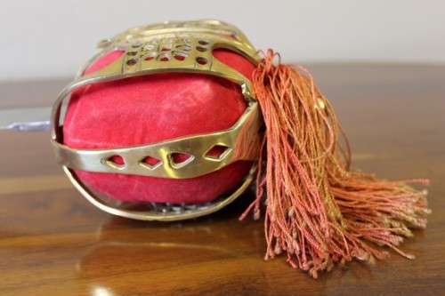 An incredible Scottish basket hilt officers Backsword w/ metal sheath. Fantastic!!