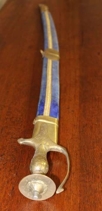 An amazing Indian ceremonial sword in a scabbard. Amazing display sword!!!!
