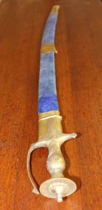 An amazing Indian ceremonial sword in a scabbard. Amazing display sword!!!!
