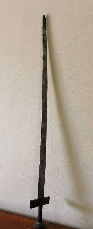 An incredible rare antique Takoba sword in its original leather sheath. Fantastic on display!!