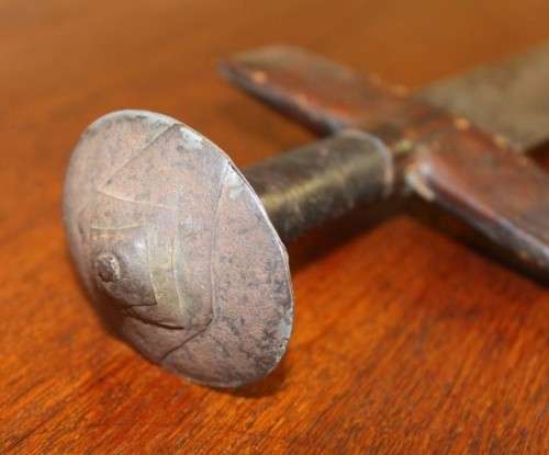 An incredible rare antique Takoba sword in its original leather sheath. Fantastic on display!!
