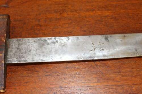 An incredible rare antique Takoba sword in its original leather sheath. Fantastic on display!!