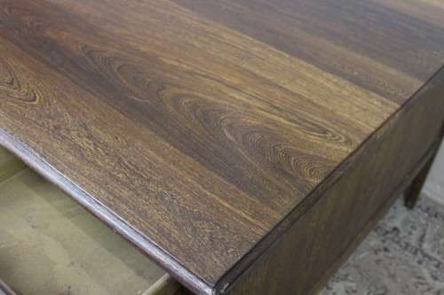 A beautiful large vintage six drawer Partridge wood desk with a large work surface. Wow!!!!