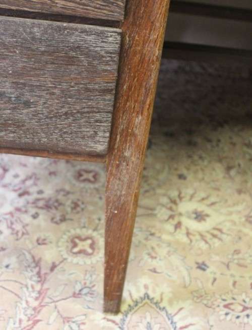A beautiful large vintage six drawer Partridge wood desk with a large work surface. Wow!!!!