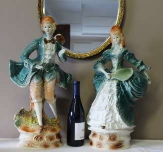 A magnificent large pair of Victorian figurines of a lady and man, exquisite display pieces!!!