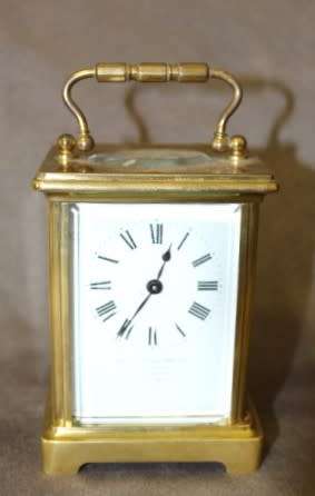 An incredibly beautiful antique (1908) French made solid brass "Mappin & Webb" carriage clock. WOW!!