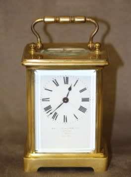 An incredibly beautiful antique (1908) French made solid brass "Mappin & Webb" carriage clock. WOW!!