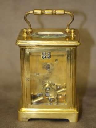 An incredibly beautiful antique (1908) French made solid brass "Mappin & Webb" carriage clock. WOW!!