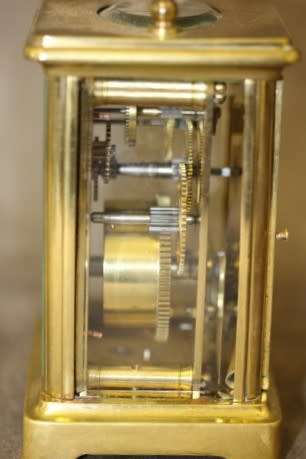 An incredibly beautiful antique (1908) French made solid brass "Mappin & Webb" carriage clock. WOW!!