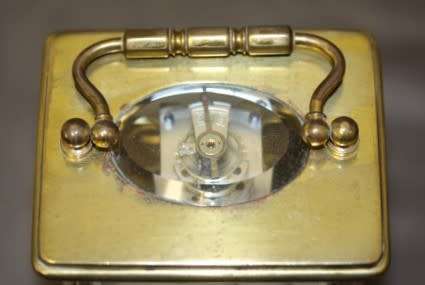 An incredibly beautiful antique (1908) French made solid brass "Mappin & Webb" carriage clock. WOW!!