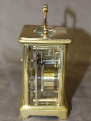 An incredibly beautiful antique (1908) French made solid brass "Mappin & Webb" carriage clock. WOW!!