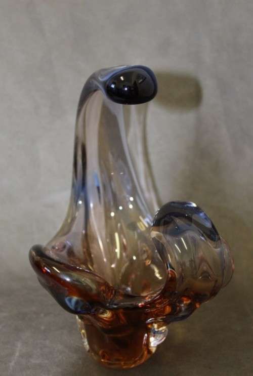 An exceptional beautiful & colourful vintage Murano of Italy hand blown glass bowl!