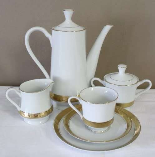 A superb "Presedential" collection fine bone china coffee set including pot and eight trio's.