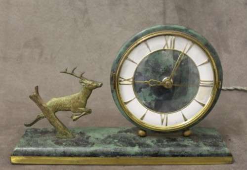 A beautiful vintage 1950s "Jakob Palmtag" electric mantel clock. Gorgeous!!!