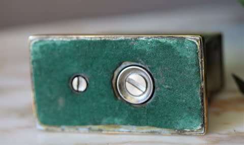 A beautiful, vintage (1950) gold plated, West German, Augusta Patent 'light-o-matic' table lighter.