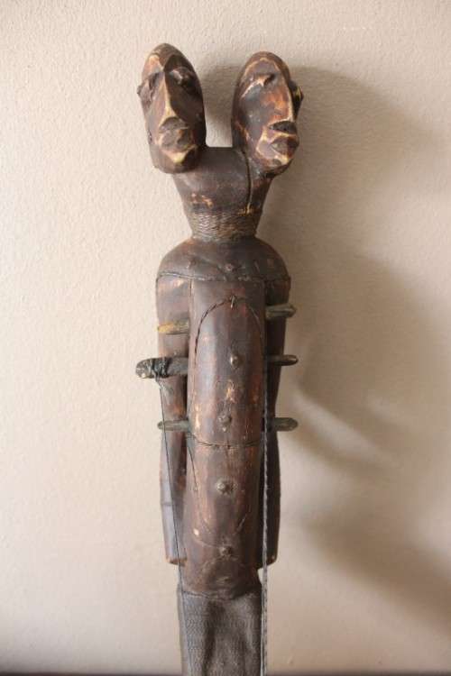 A stunning hand carved traditional DRC Zande style bow harp. WOW!! Lifestyle Sale