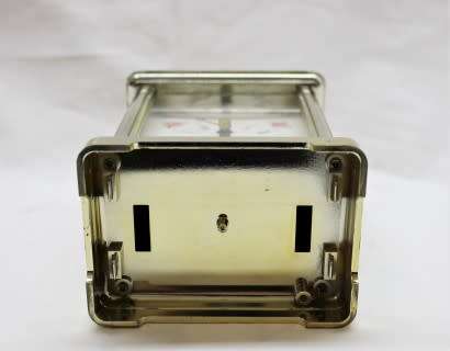 A gorgeous Hermle quartz table clock with a floral design, made in Germany.