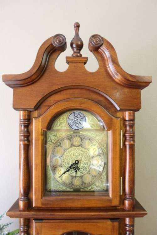 An exquisite Tempus Fugit "Reveille" battery operated grandfather clock. Stunning!!!!!