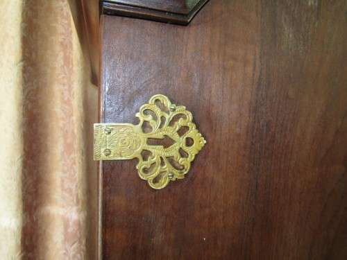 A beautiful, stylish vintage Imbuia 2 door ball & claw wardrobe w/ hanging space and 3 drawers
