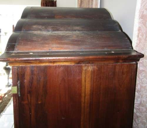 A beautiful, stylish vintage Imbuia 2 door ball & claw wardrobe w/ hanging space and 3 drawers