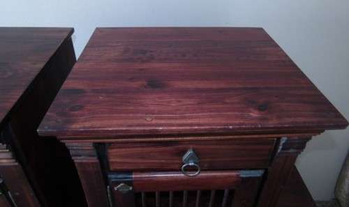 An awesome pair of larger Teak pedestal cabinets with a drawer and cupboard, stunning!!!