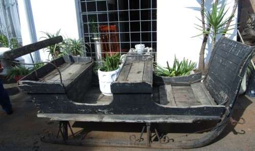 An extraordinary, extremely rare 150 year old wood sleigh. Amazing-Lifespace Sale