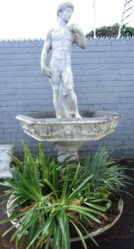 A stunning large concrete water fountain.  Lifespace Sale