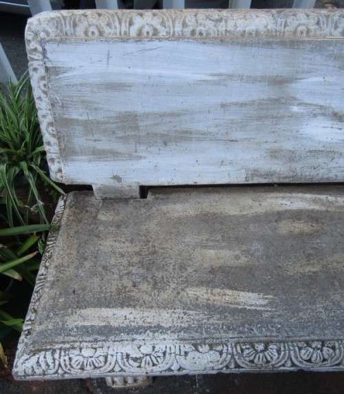 A fabulous large concrete 3 seater "Victorian" bench. Stunning as a feature piece in a garden!!!
