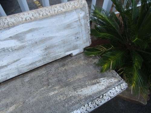 A fabulous large concrete 3 seater "Victorian" bench. Stunning as a feature piece in a garden!!!