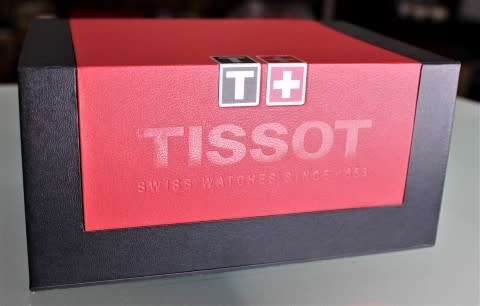 An attractive original Tissot T-race men's wrist watch.