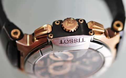 An attractive original Tissot T-race men's wrist watch.