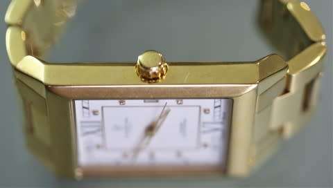 A good-looking original Christina London gold plated Swiss made diamond wrist watch.