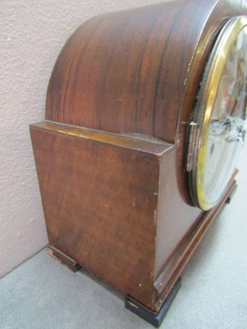 A gorgeous British made "American Swiss" Cape Town wind up chiming mantle clock in working condition