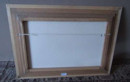 A beautiful print of a white horse in a modern wood frame.Stunning in all rooms!!! Lifespace Sale
