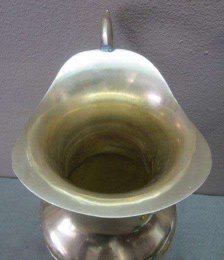 Vintage solid brass pitcher/ jug with ornate hand chased detailing-Lifespace Sale