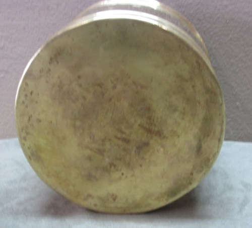 A solid brass pot planter with punched detailing. Gorgeous in all living areas! Lifespace Sale