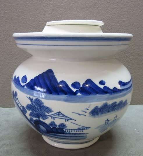 A gorgeous lidded porcelain jar with detailed paintings and patterns. Display piece. Lifespace Sale