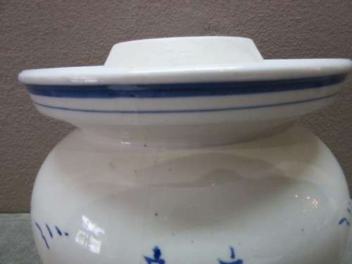 A gorgeous lidded porcelain jar with detailed paintings and patterns. Display piece. Lifespace Sale