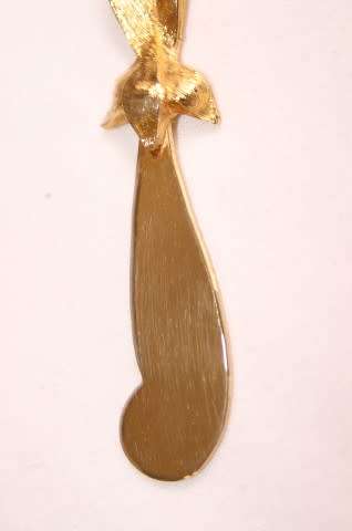 An exquisite Janis collection by Tancraft 24 KT. gold plated set of six butter knives, in its casing