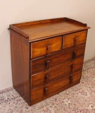 A beautiful vintage five-drawer chest of drawers which provides lots of storage space-Lifespace Sale