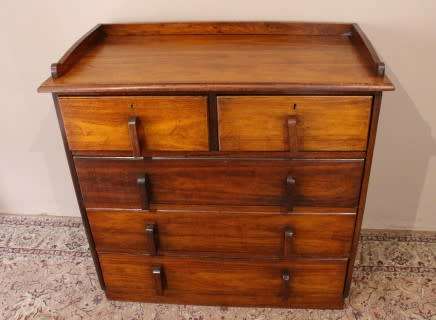 A beautiful vintage five-drawer chest of drawers which provides lots of storage space-Lifespace Sale