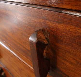 A beautiful vintage five-drawer chest of drawers which provides lots of storage space-Lifespace Sale