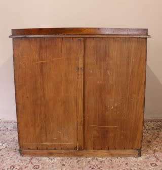 A beautiful vintage five-drawer chest of drawers which provides lots of storage space-Lifespace Sale