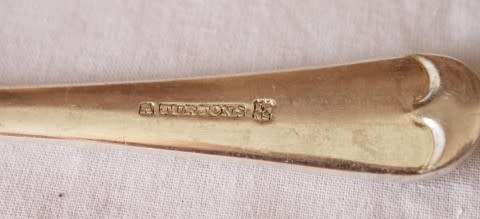 A gorgeous vintage pair of EPNS silver plated "Turtons" serving spoons!