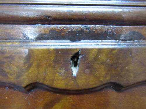 An elegant vintage ball and claw writing bureau w/ two large drawers & pigeon holes. Beautiful!!