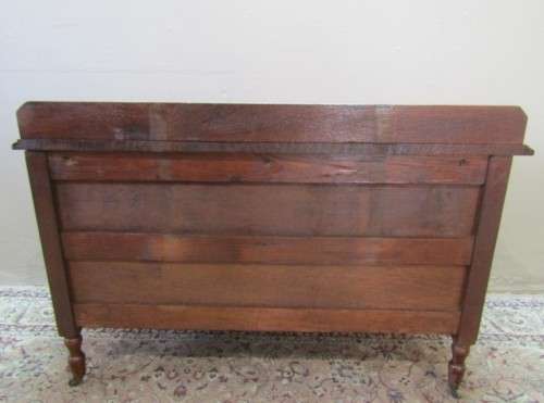 An amazing vintage Oak dressing table with three drawers and original castors. Stunning!!