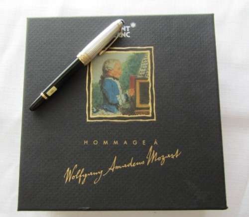 An exquisite German made Montblanc "Wolfgang Amadeus Mozart" fountain pen in its presentation box!