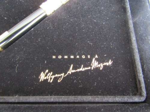 An exquisite German made Montblanc "Wolfgang Amadeus Mozart" fountain pen in its presentation box!
