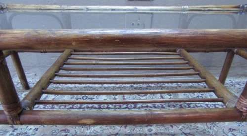 "Cane" coffee table in fantastic condition.Perfect in informal areas-Lifespace Sale